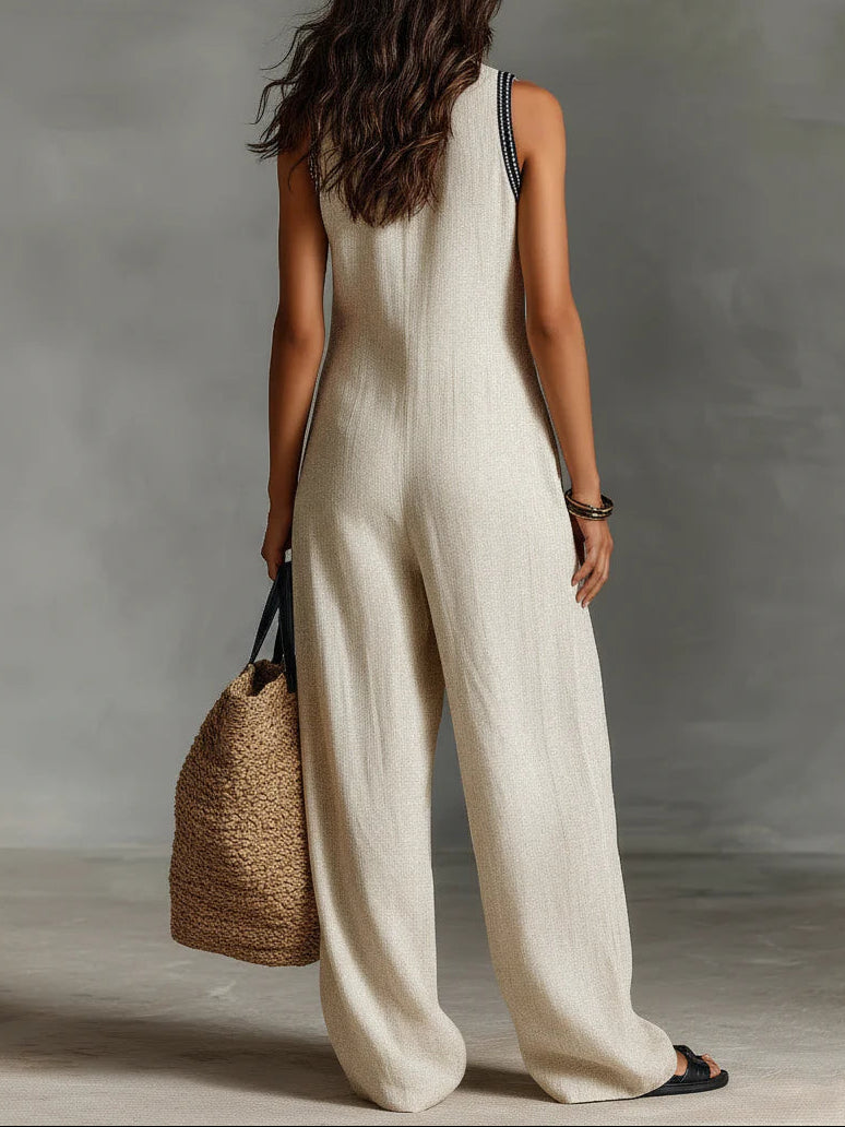 Giselle™ Sleeveless Zip-Front Jumpsuit