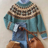 Zsofia™ Vintage Blue Sweater