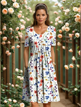 Harper | Elegant Dress with Tummy Coverage