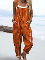 Phoebe™ Printed Wide-Leg Dungarees